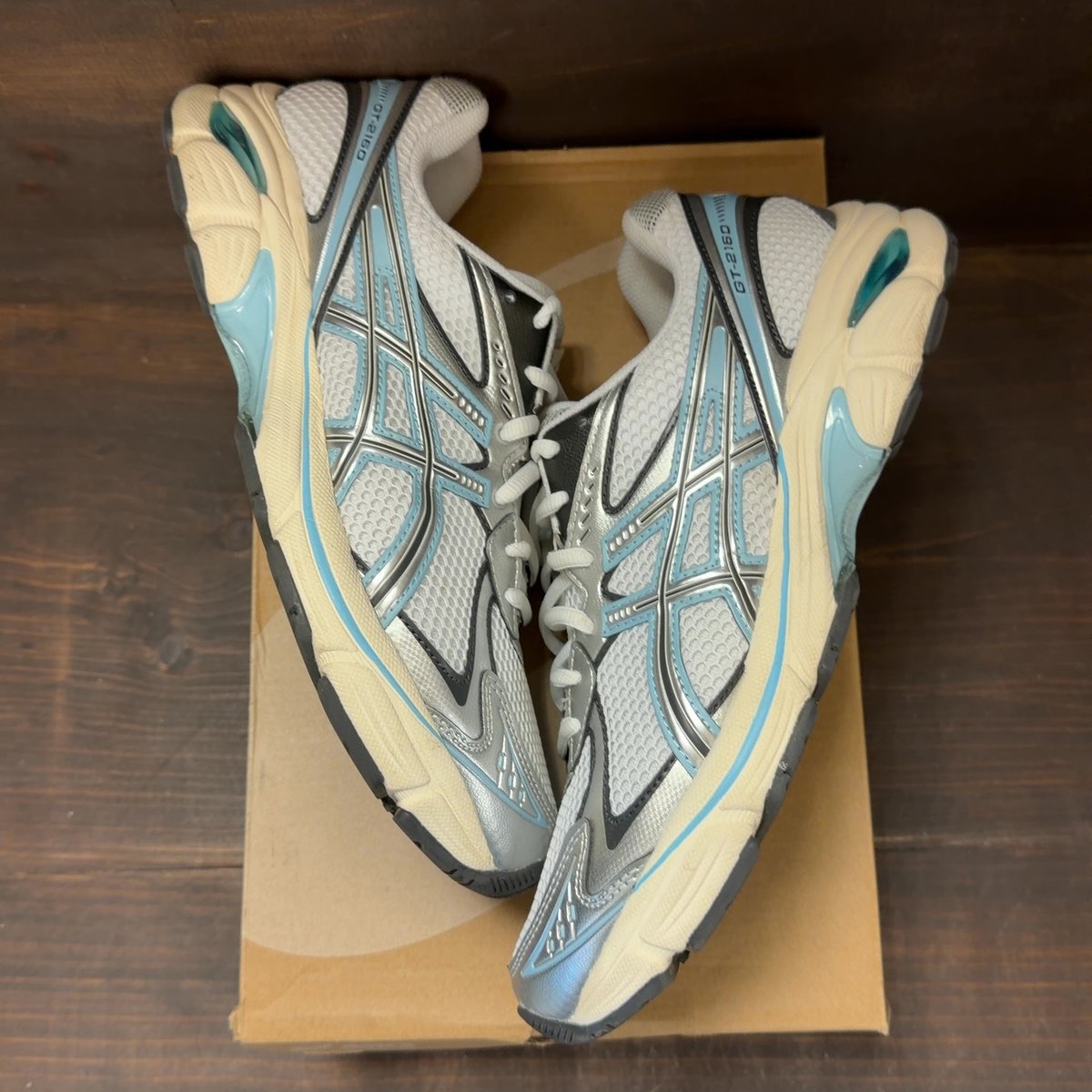 ASICS GT-2160 White Pure Silver Size 9.5 (Pre-Owned) - back