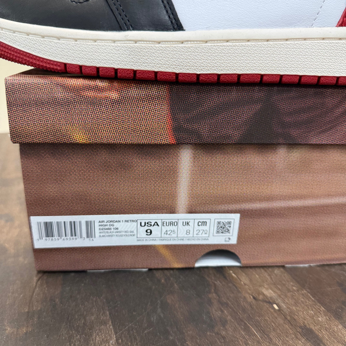 Jordan 1 Retro High OG Black Toe Reimagined - Image 6
