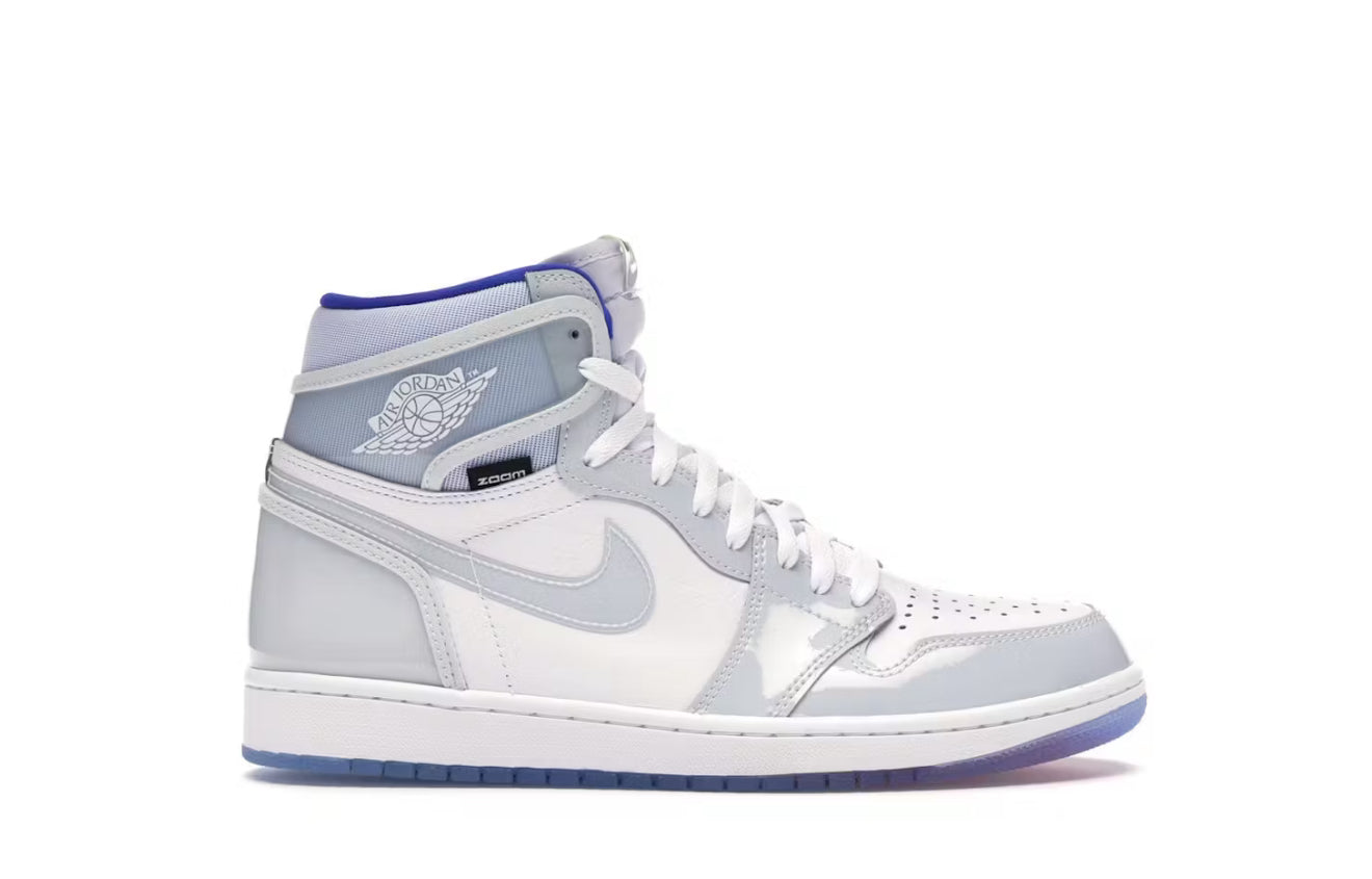 Zoom White Racer Blue Jordan 1 High Retro