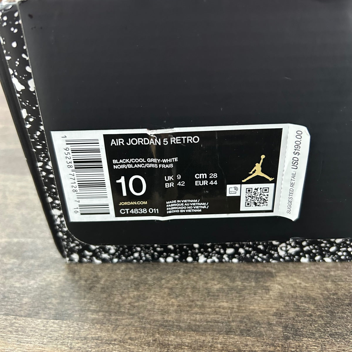 Jordan 5 Retro Moonlight (2021) Size 10 (Pre-Owned) - Image 6