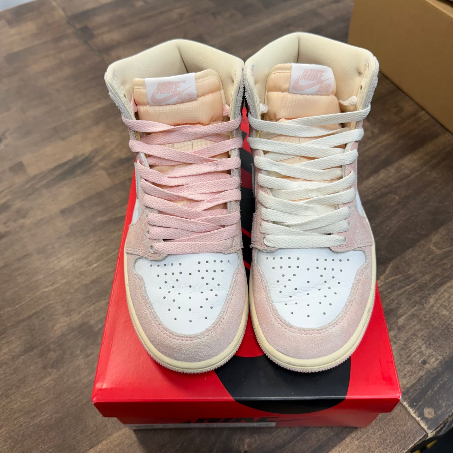 (W) Washed Pink Jordan 1 High (USED)