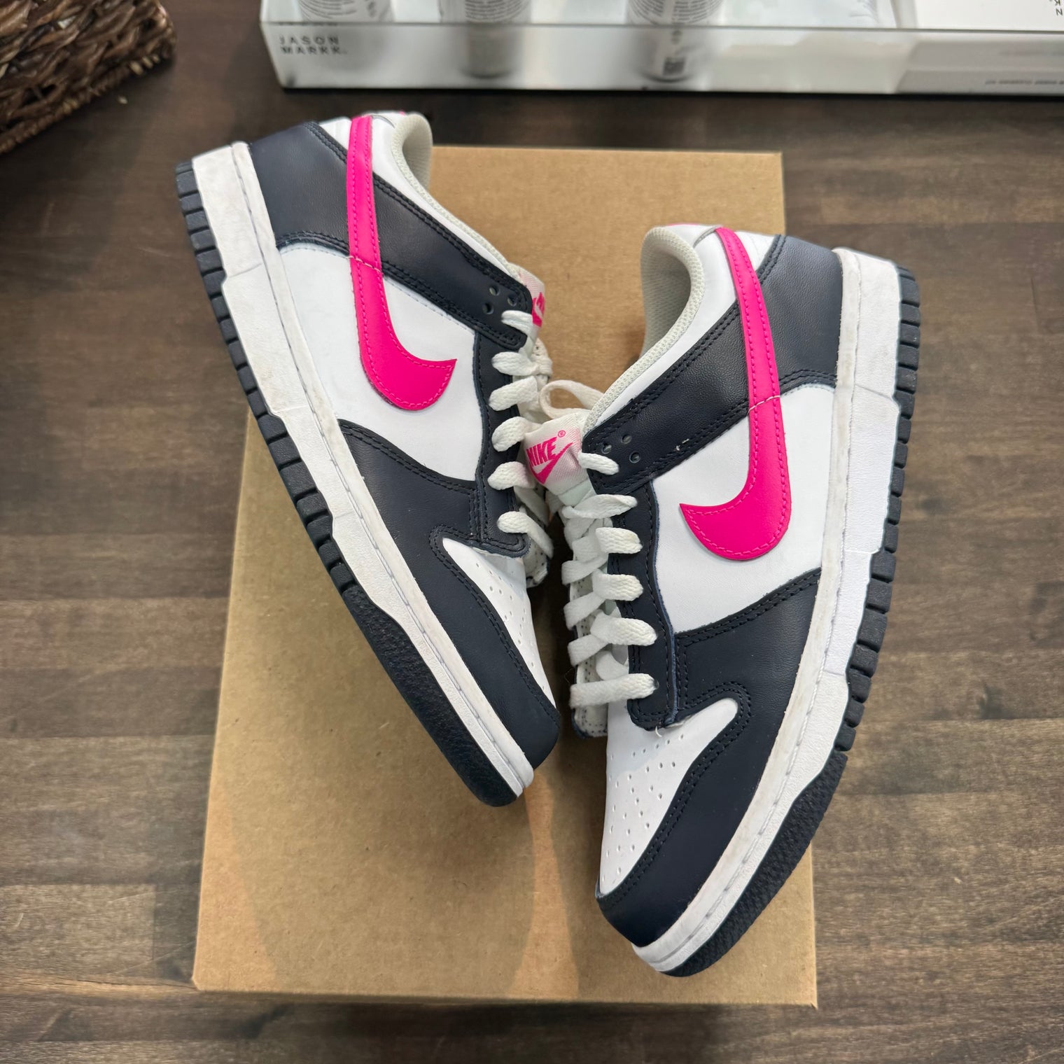 (GS) Obsidian Pierce Pink Dunk Low (USED, No Box)