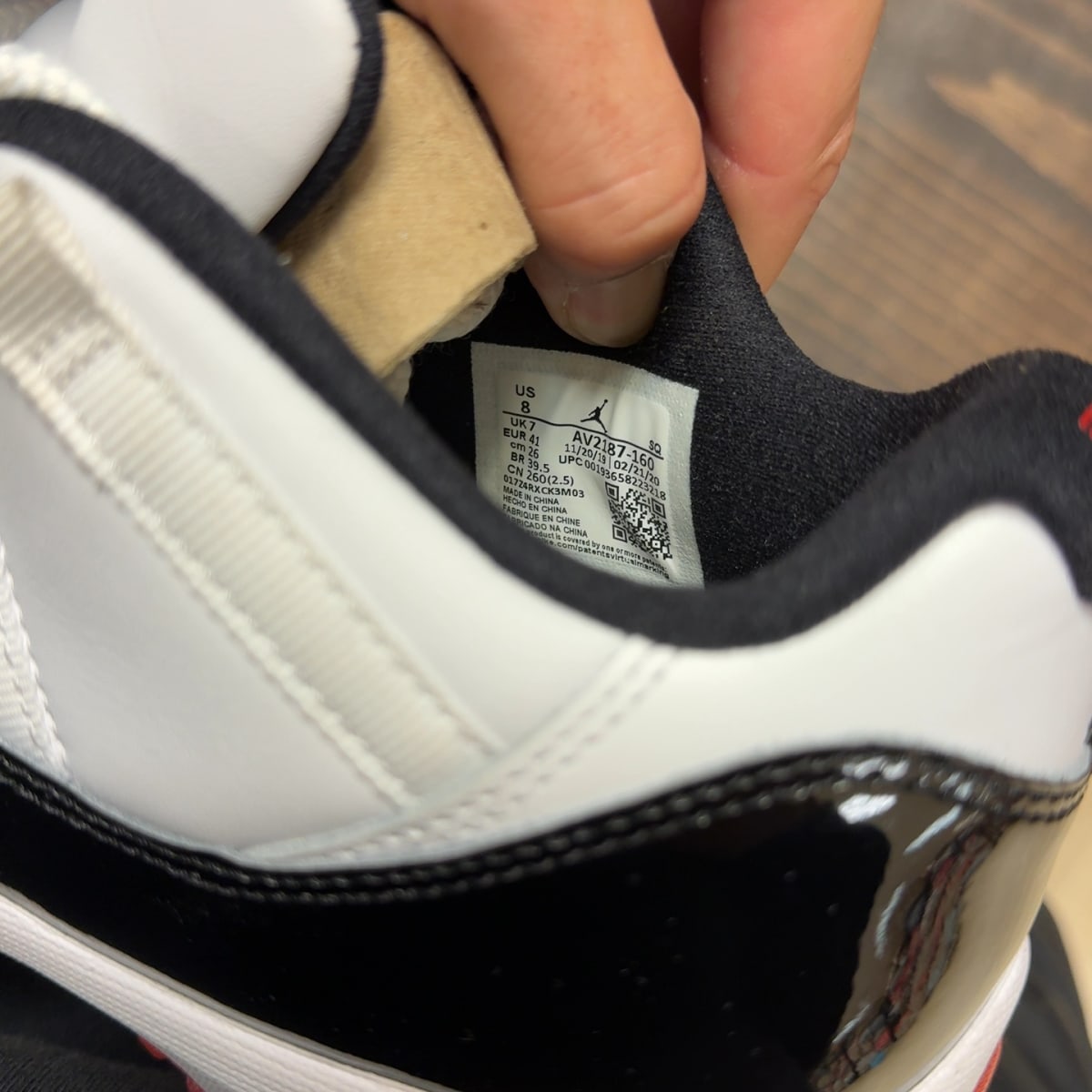 Jordan 11 Retro Low Concord Bred Size 8 (Pre-Owned) - aux