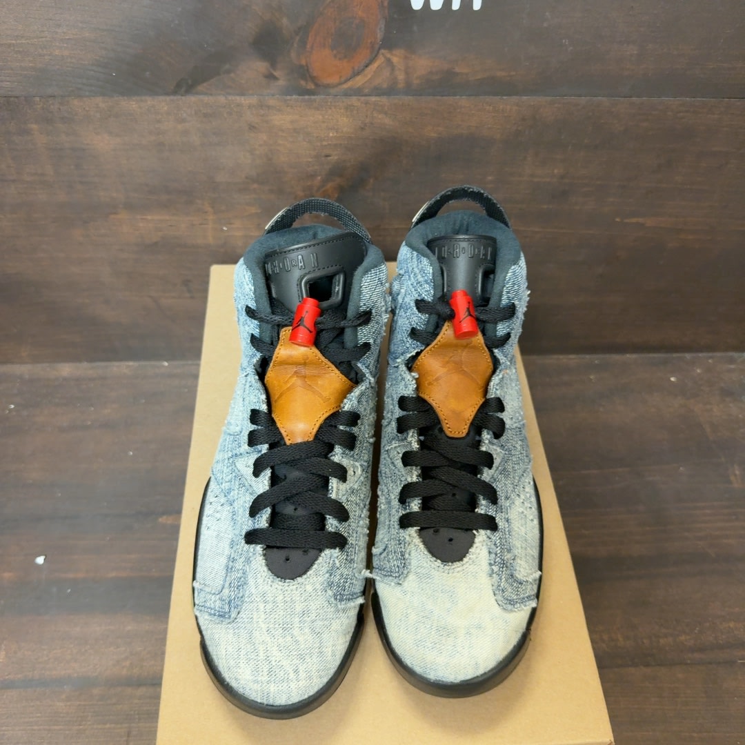 Jordan 6 Retro Washed Denim (GS) Size 7Y (Pre-Owned) - Image 3
