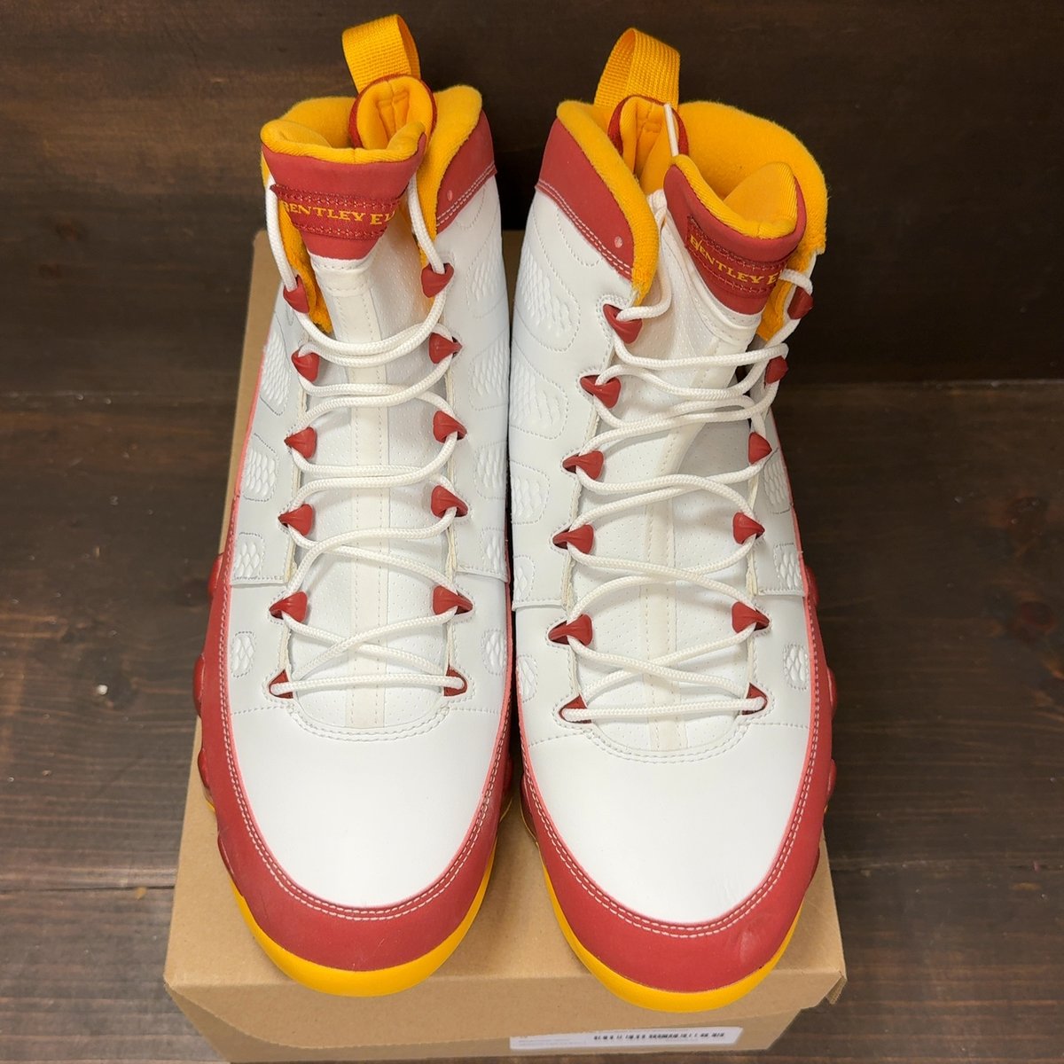 Jordan 9 Retro Bentley Ellis (Crawfish) Size 12 (Pre-Owned) - tag