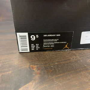 Jordan 1 Mid Triple Black (2018) - Image 7