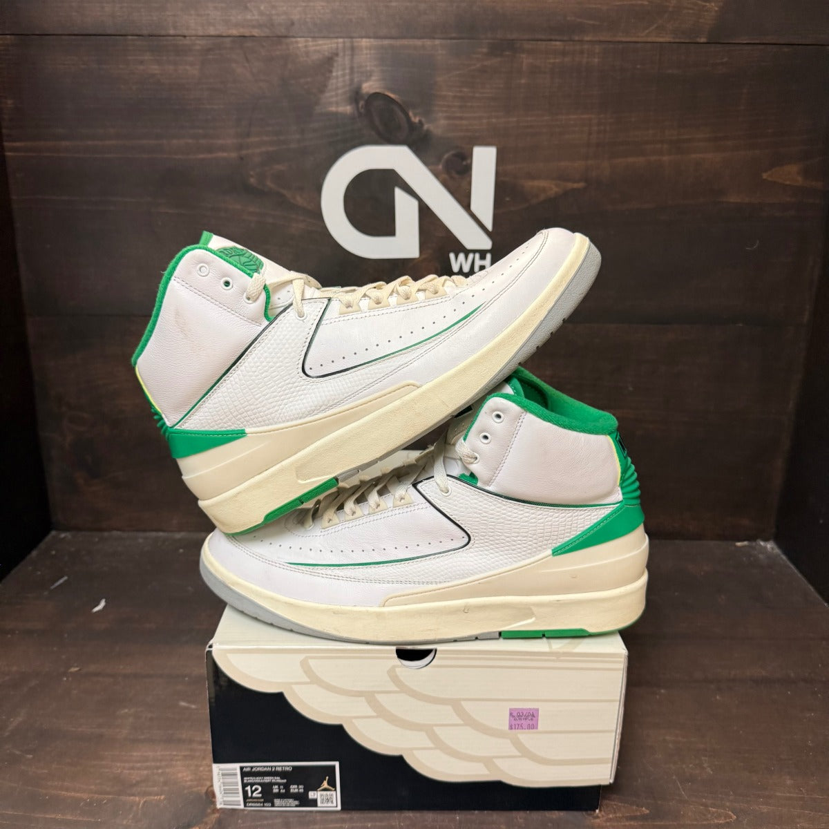Jordan 2 Retro Lucky Green - Image 1