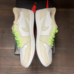 Jordan 1 Retro Low White Ghost Green Black Size 8 (Pre-Owned) - aux