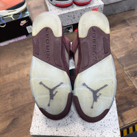 Burgundy Jordan 5 (GS) (USED, No Insoles)