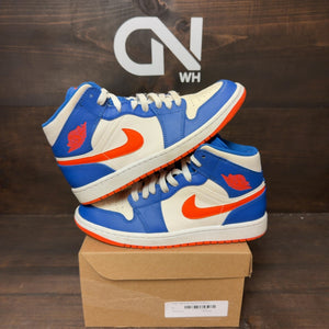 Jordan 1 Mid Knicks Size 8.5 (Pre-Owned) - Image 1