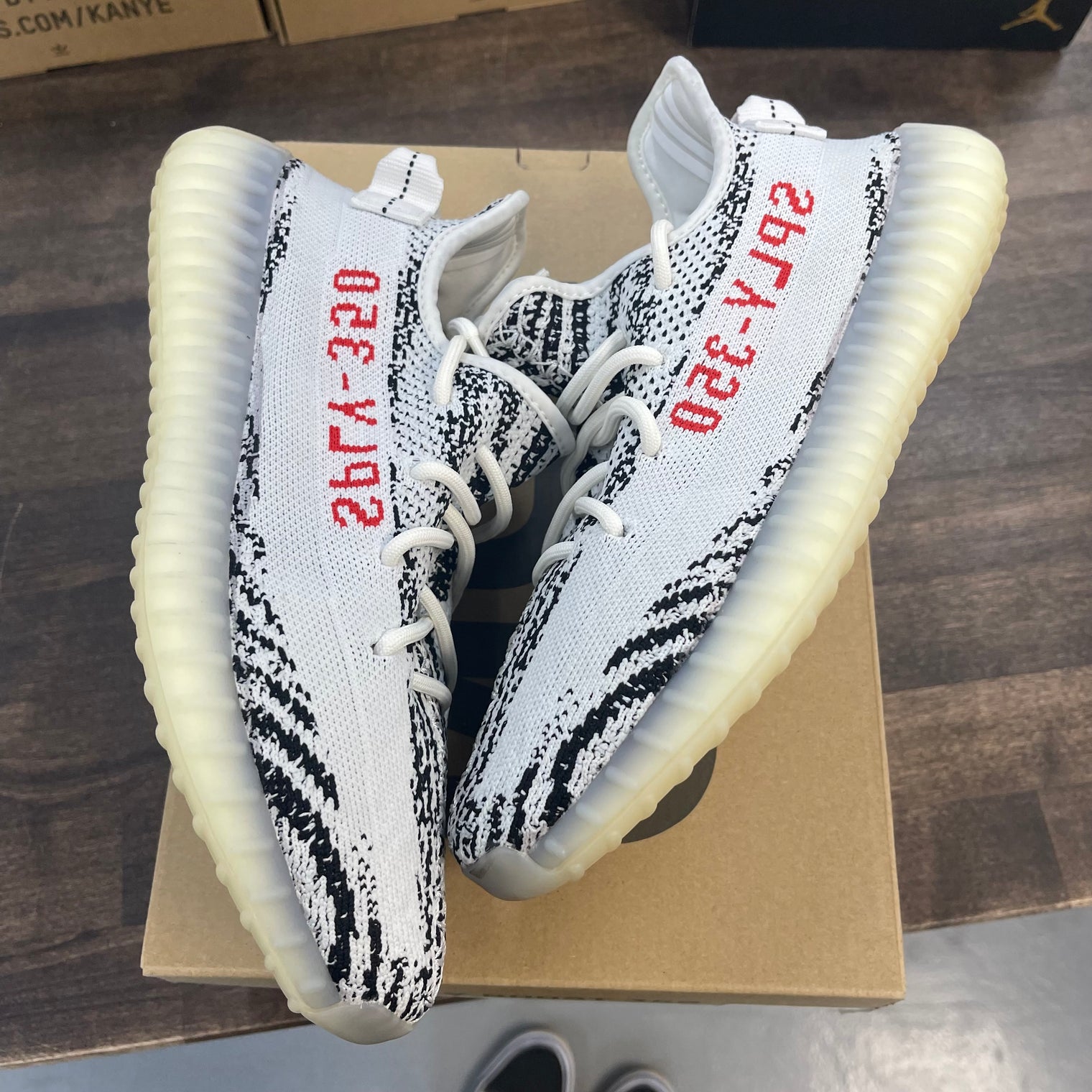 Zebra Yeezy 350 (USED)