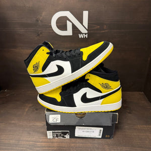 Jordan 1 Mid Yellow Toe Black - Image 1