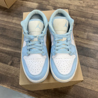 Jordan 1 Low White Ice Blue (W) (USED, No Box)