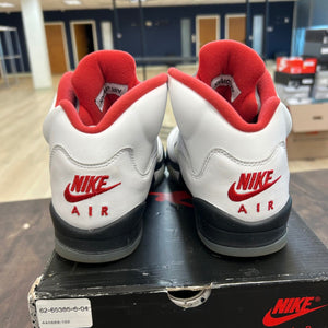 Jordan 5 Retro Fire Red Silver Tongue (2020) (GS) - Image 4