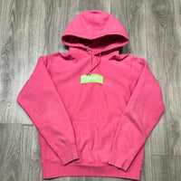 Magenta Supreme Box Logo Hoodie FW17 (Used)