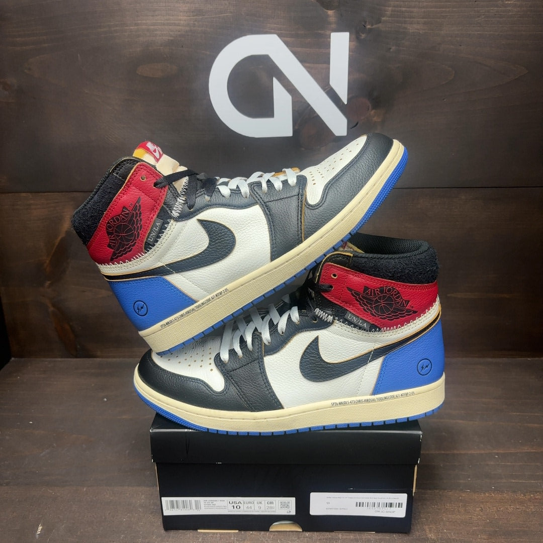 Jordan 1 Retro High OG SP Fragment x Union LA Varsity Red Sport Royal - Image 1