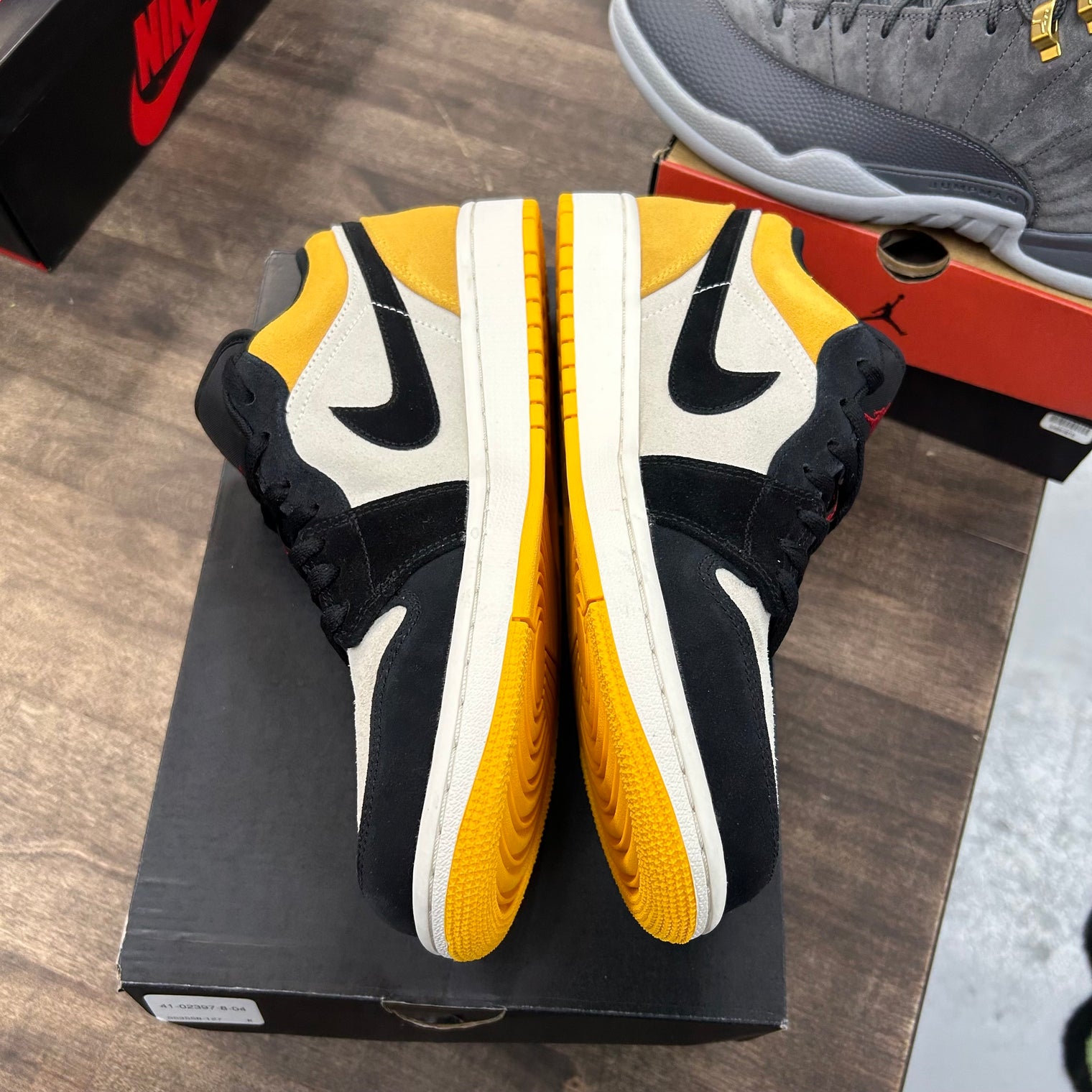 Sail University Gold Black Jordan 1 Low (Lightly Worn)