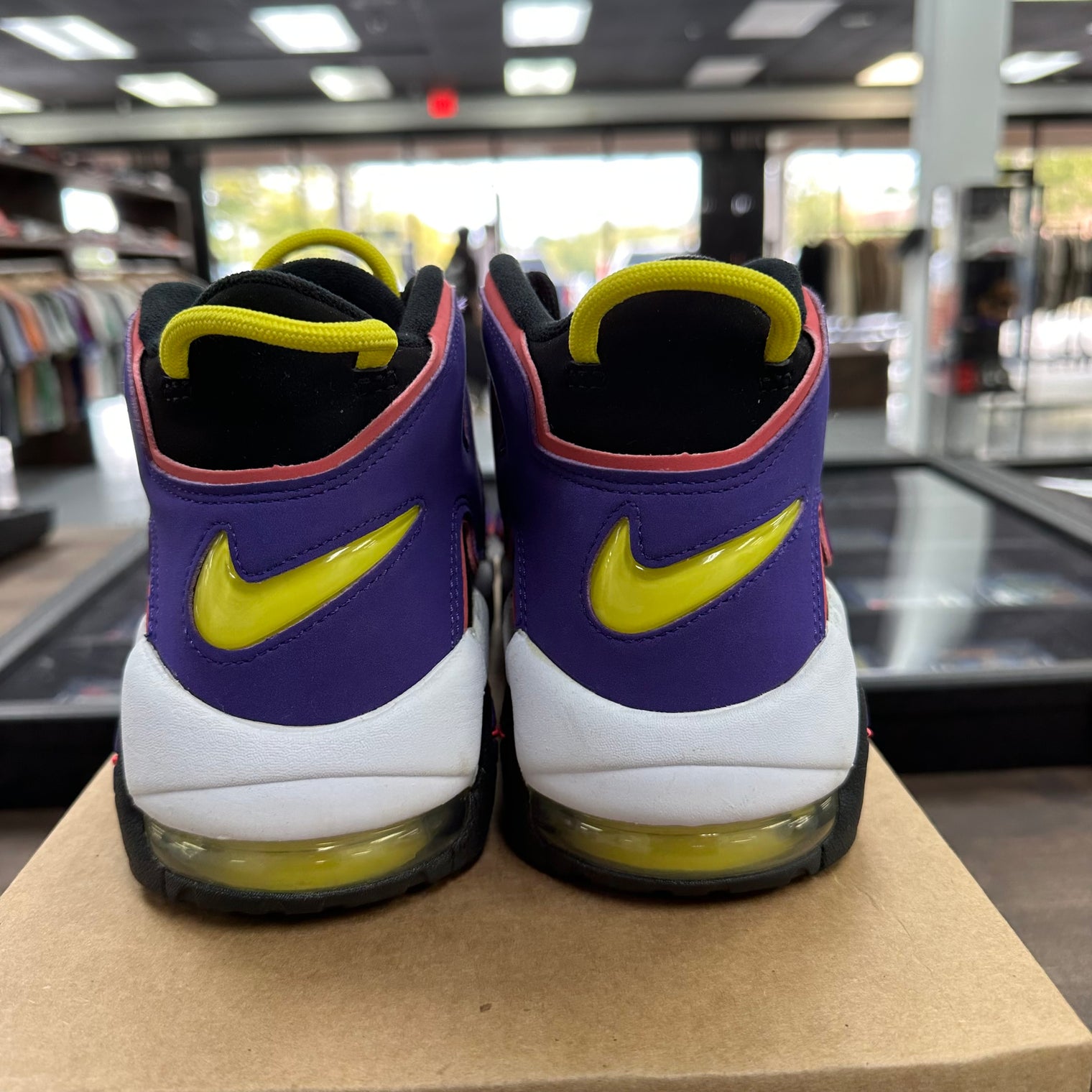 Black Court Purple Air More Uptempo 96 (USED, No Box)