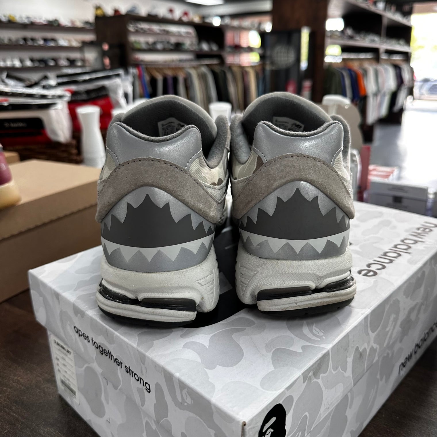 Bape x New Balance 2002R Grey Camo (USED)
