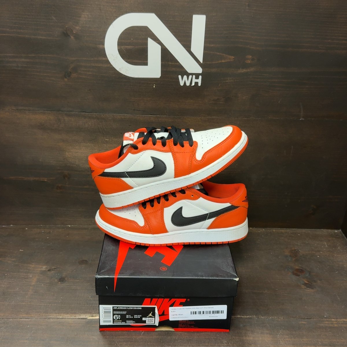 Jordan 1 Low OG Starfish (GS) Size 6.5Y (Pre-Owned) - front
