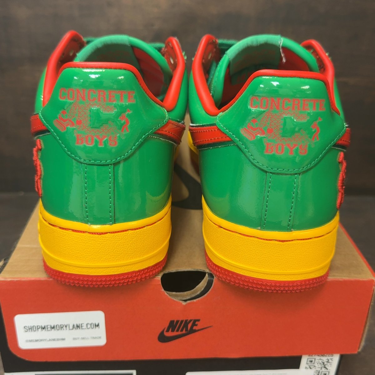 Nike Air Force 1 Low Lil Yachty Concrete Boys Lucky Green Size 11 (Pre-Owned) - aux