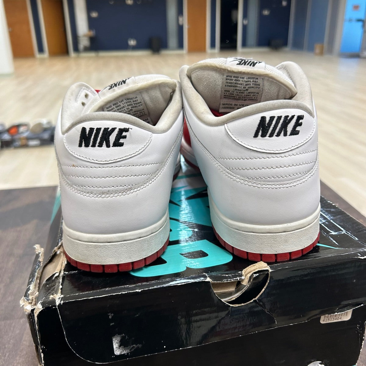 Nike SB Dunk Low Supreme Jewel Swoosh Red - Image 4