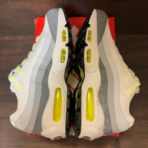 Nike Air Max 95 Recraft White Grey Volt (GS) Size 7Y (Pre-Owned)