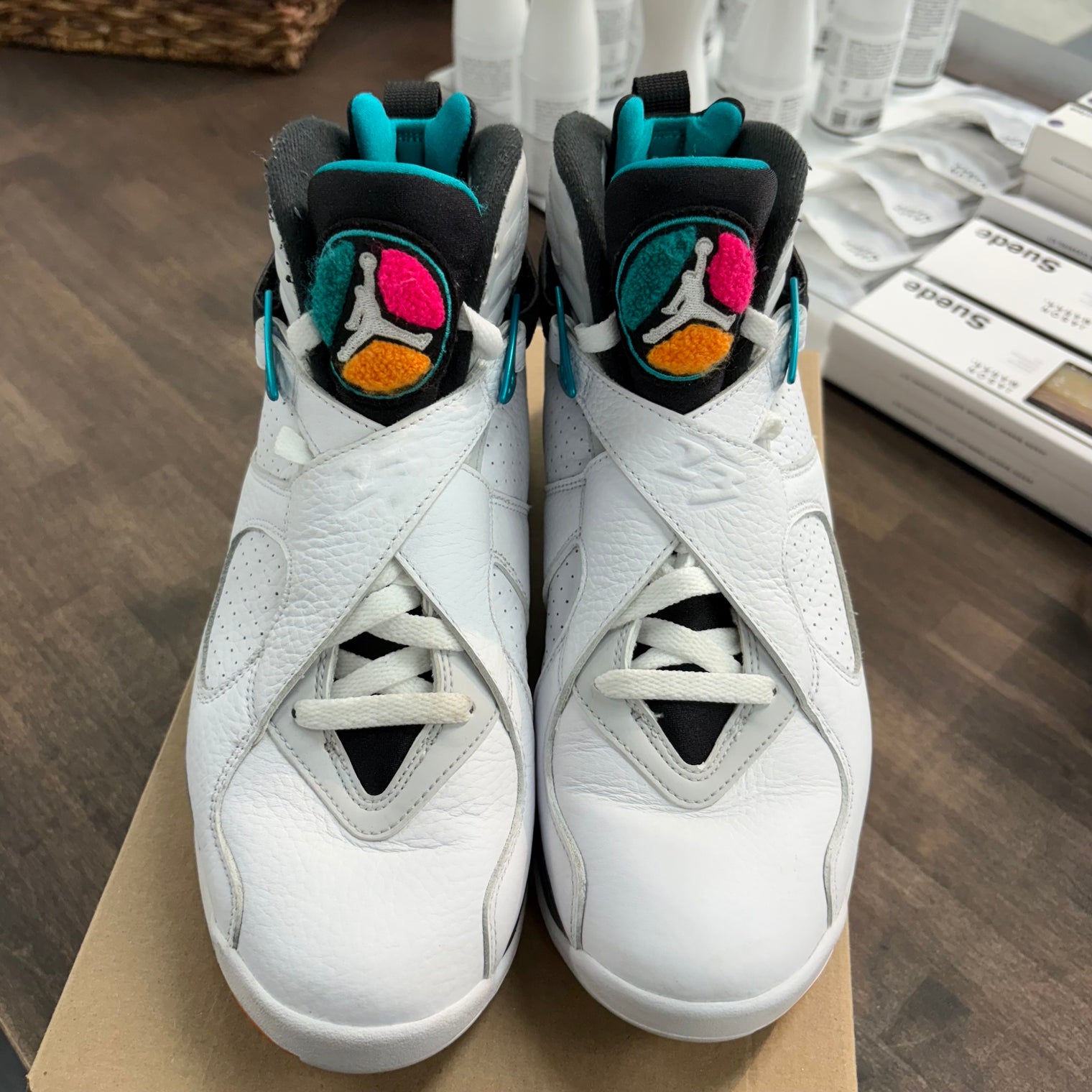 South Beach Jordan 8 Retro (USED,No Box)