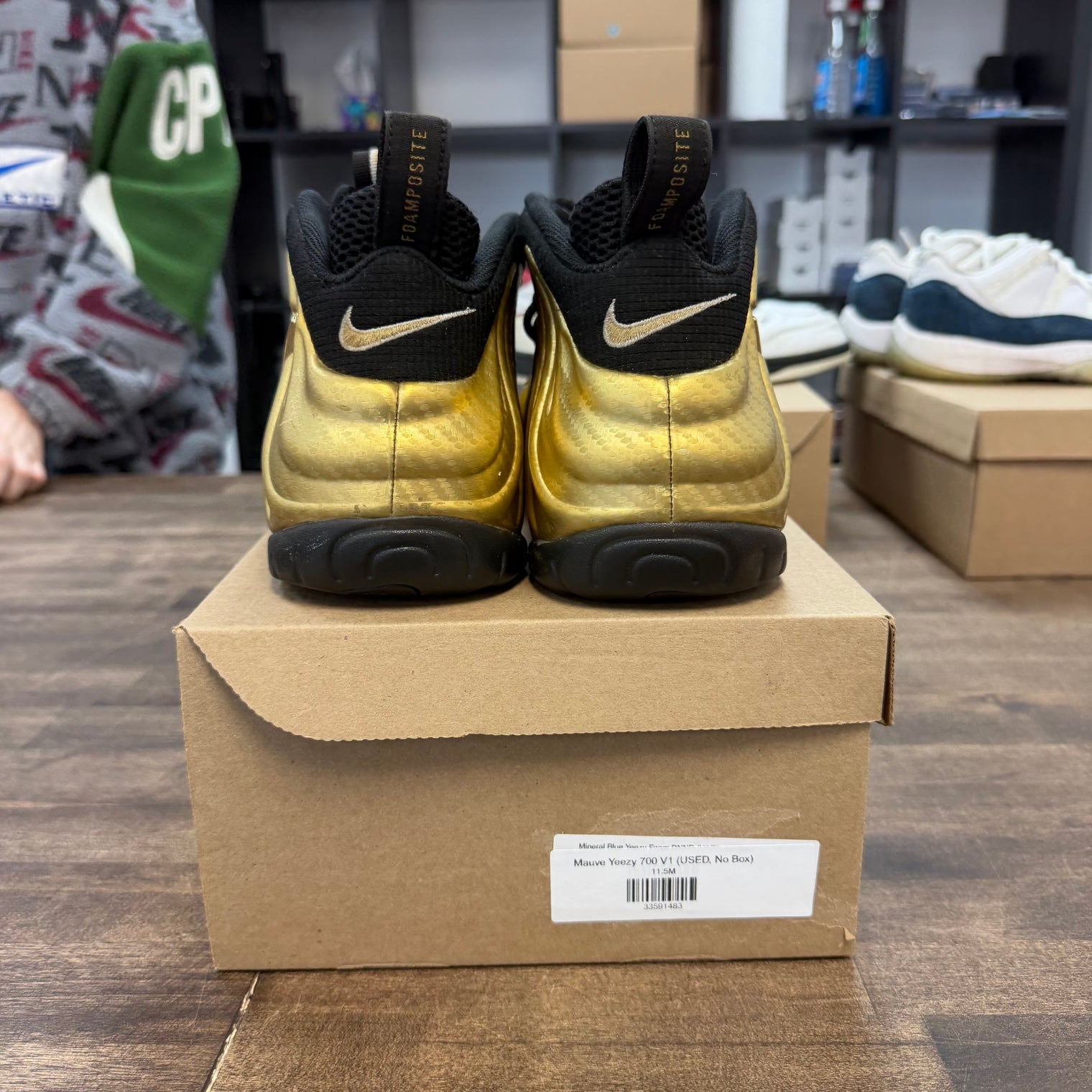 Metallic Gold Nike Air Foamposite Pro (USED, No Box)