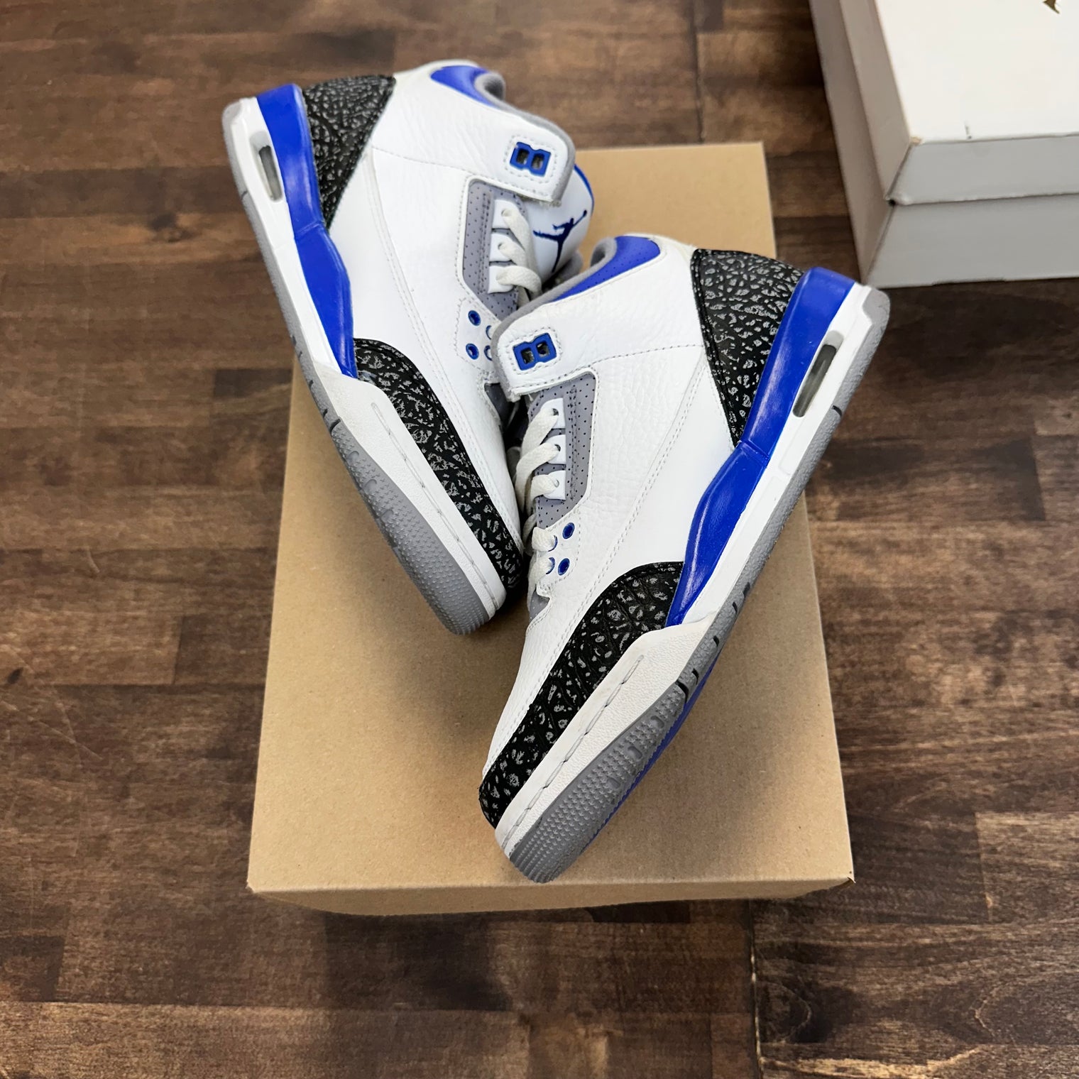 (GS) Racer Blue Jordan 3 (USED,No Box)