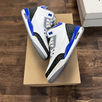 (GS) Racer Blue Jordan 3 (USED,No Box)