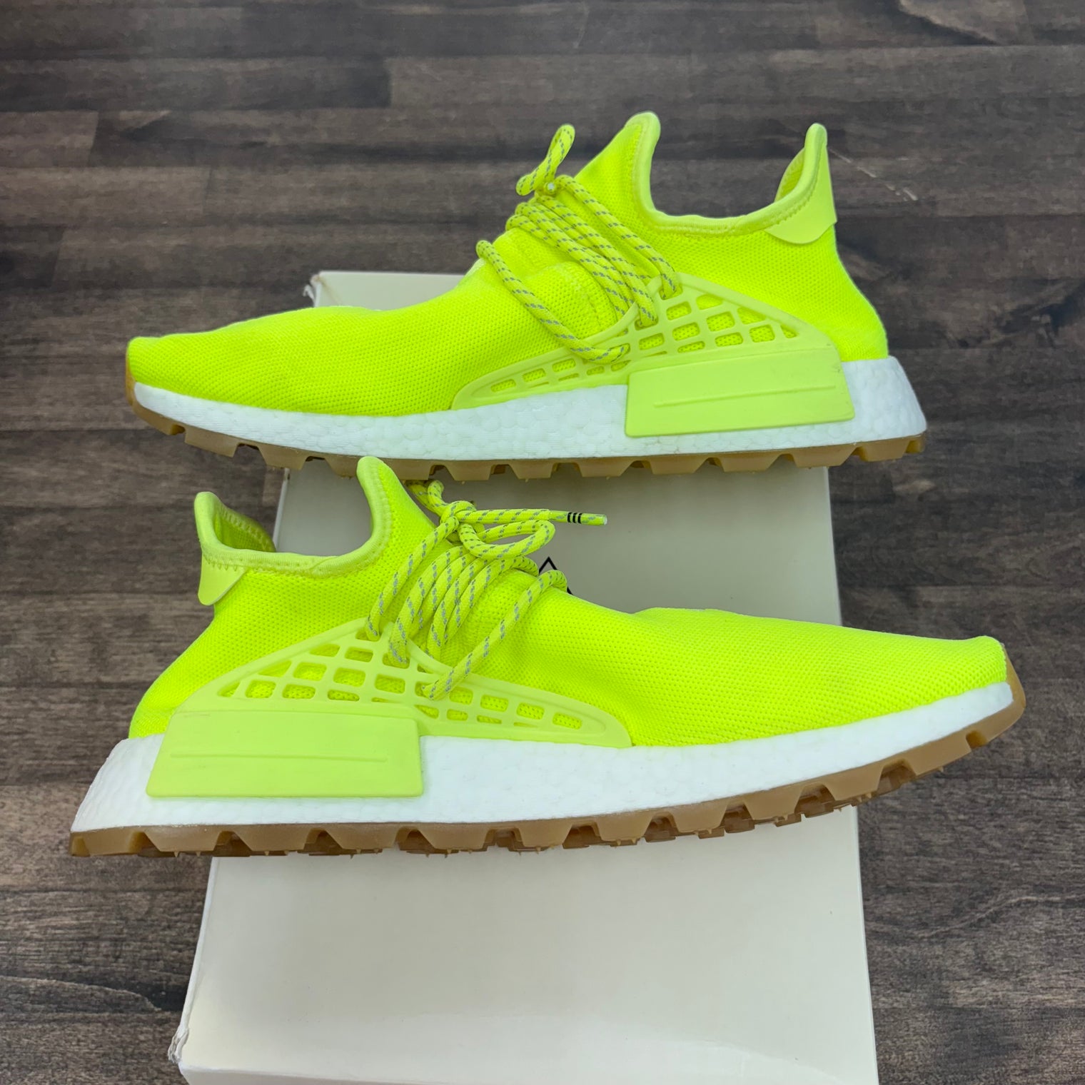 Pharrell Now is Her Time Solar Yellow Human Race (USED, Replacement Box)