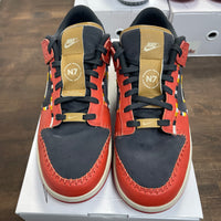 Nike ID N7 Red Black Dunk Low (USED)