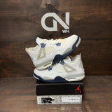 Jordan 4 Retro Midnight Navy (GS) Size 7Y (Pre-Owned) - front