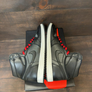 Jordan 1 Retro High Black Satin Gym Red - Image 5