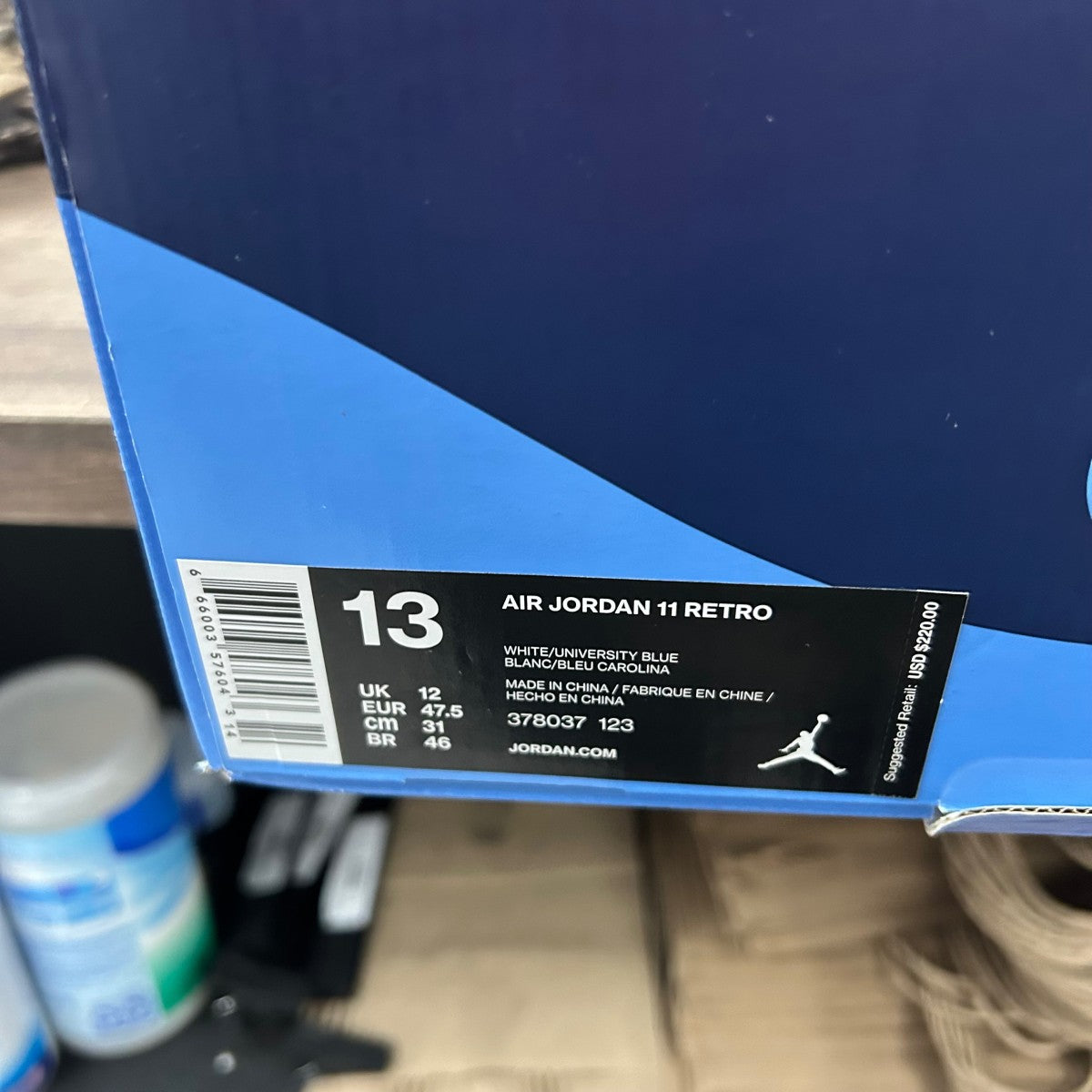 Jordan 11 Retro UNC Win Like 82 Size 13 (Pre-Owned) - Image 6