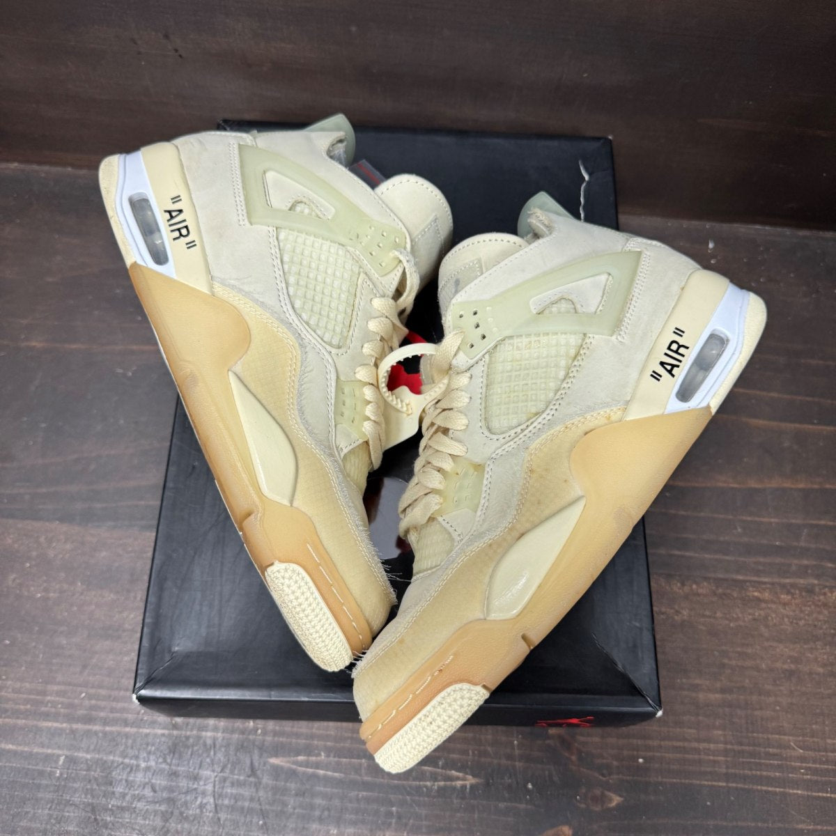 Jordan 4 Retro Off-White Sail (Women's) Size 9.5W (Pre-Owned) - back