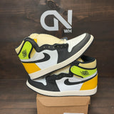 Jordan 1 Retro High White Black Volt University Gold Size 13 - Image 1