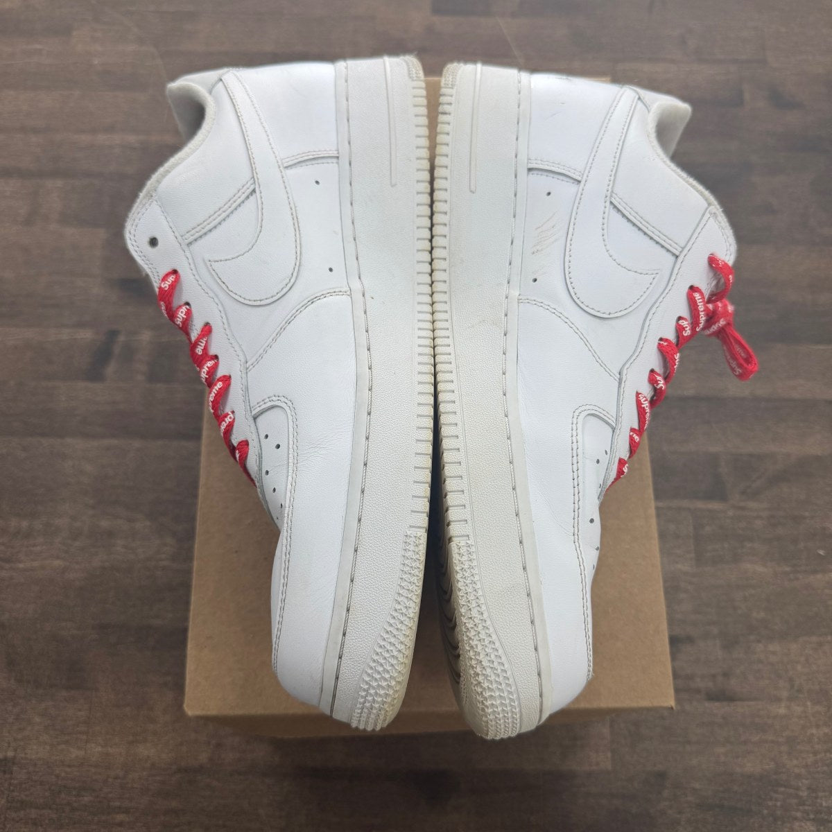 Nike Air Force 1 Low Supreme White Size 12 (Pre-Owned) - Image 5