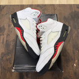 Jordan 5 Retro Fire Red Silver Tongue (2020) - Image 1
