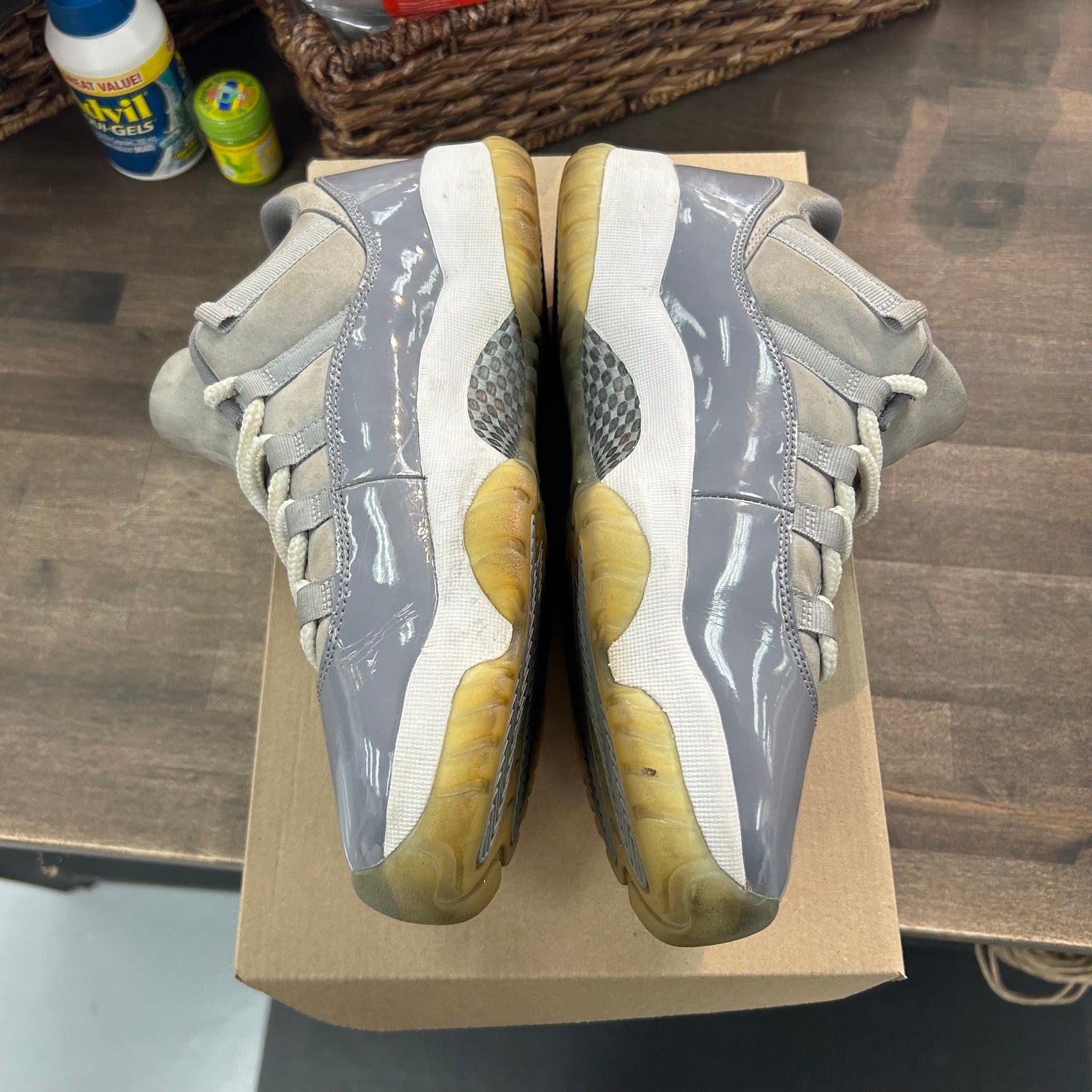 Cool Grey Jordan 11 Low (USED, No Insoles, No Box)