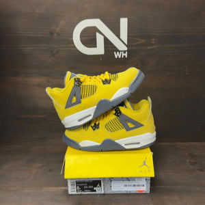 Jordan 4 Retro Lightning (2021) (GS) Size 5Y (Pre-Owned) - front