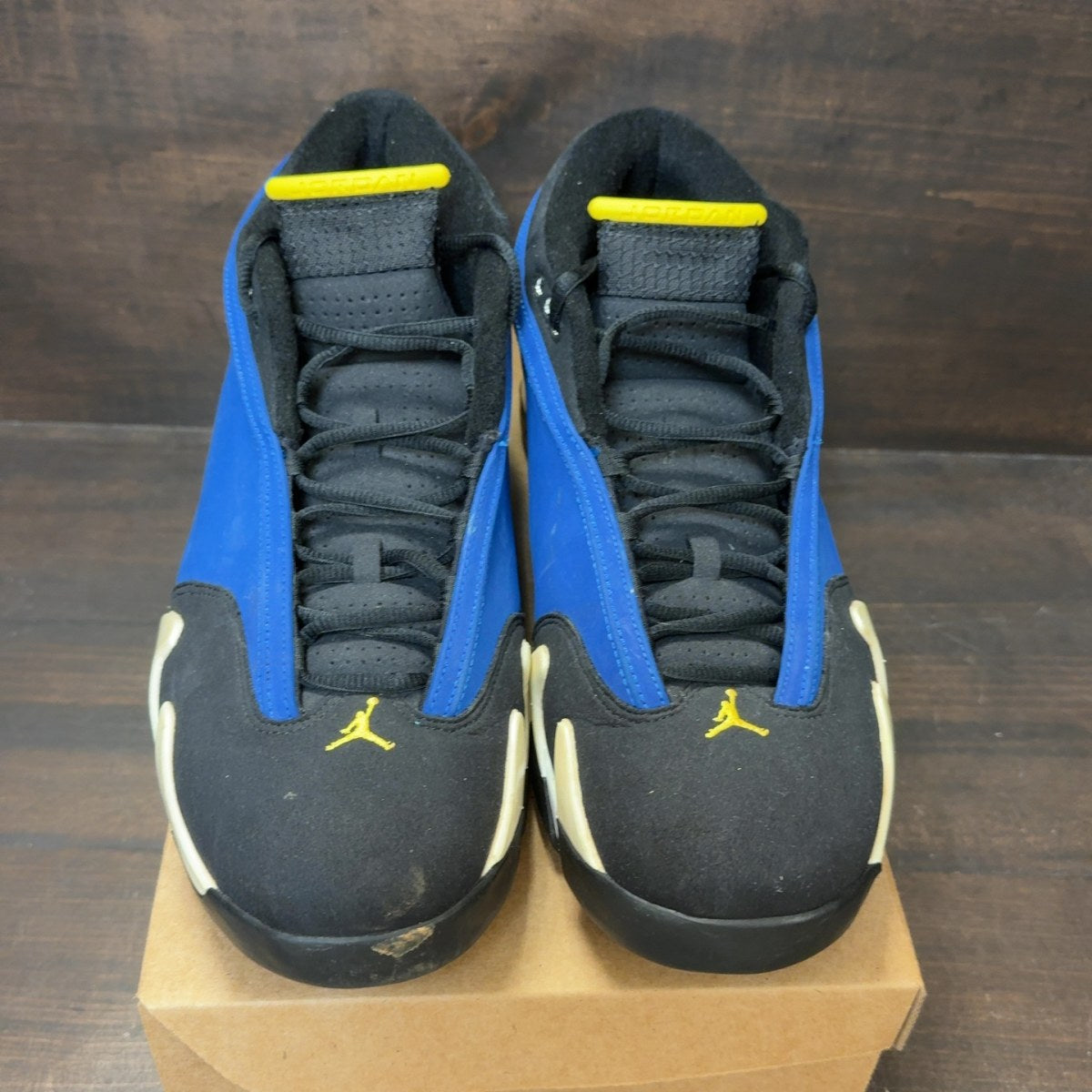 Jordan 14 Retro Low Laney (2015) Size 14 (Pre-Owned) - Image 3