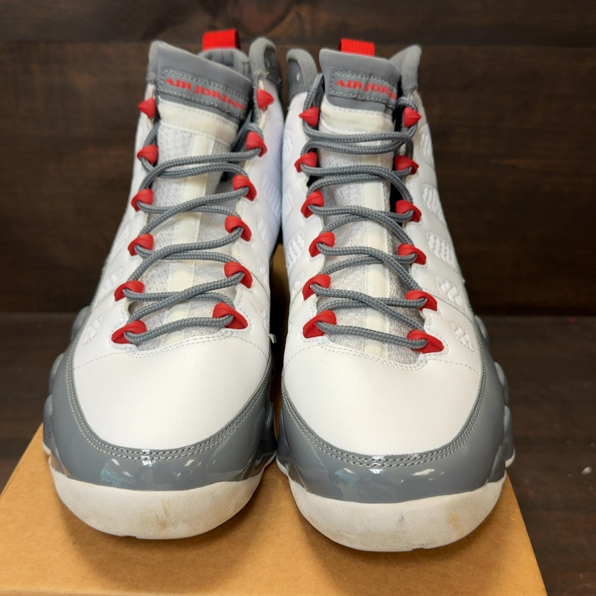 Jordan 9 Retro Fire Red Size 12 (Pre-Owned) - Image 3