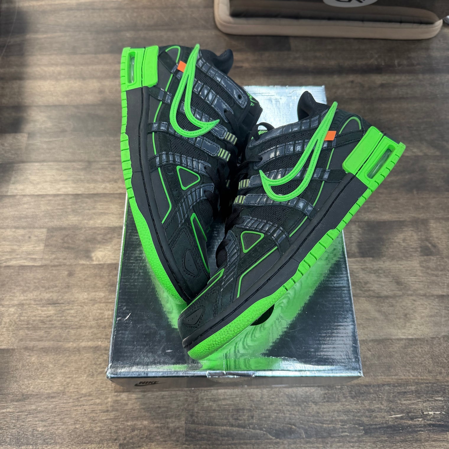 Green Strike Off-White Rubber Dunk Low (USED)