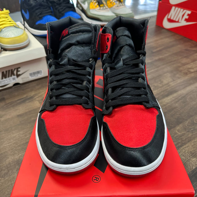 Satin Bred Jordan 1 High (W) (USED)