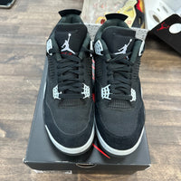 Black Canvas Jordan 4 (USED)