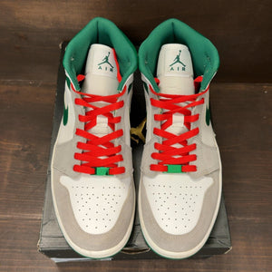 Jordan 1 Mid SE Grey Green Size 10.5 (Pre-Owned) - tag