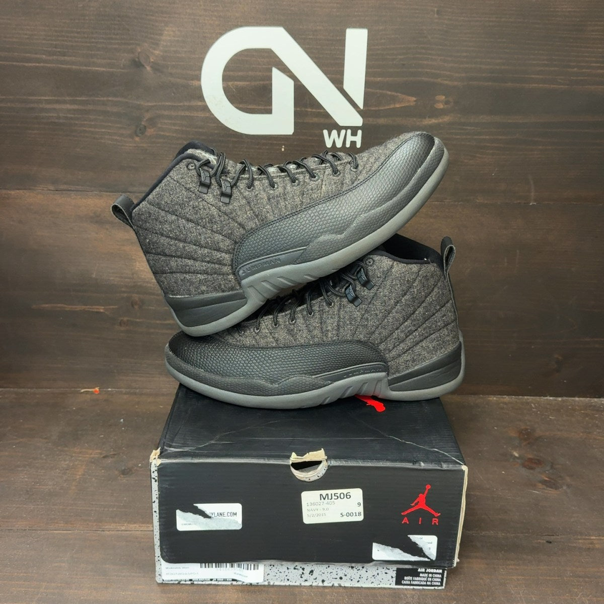 Jordan 12 Retro Wool Size 9.5 (Pre-Owned) - front