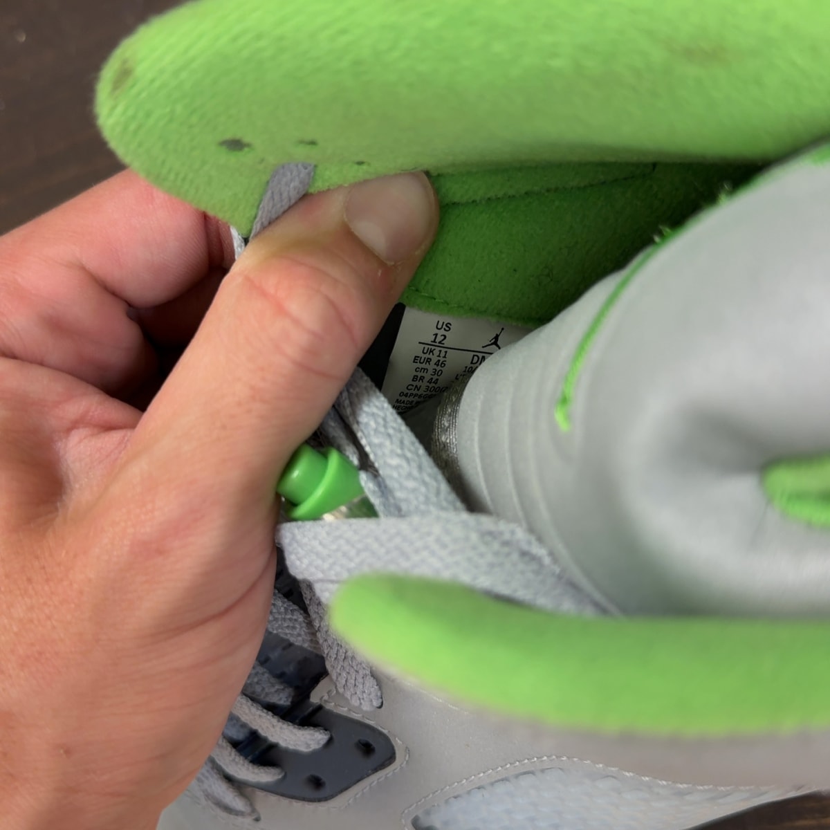 Jordan 5 Retro Green Bean (2022) Size 12 (Pre-Owned) - Image 7
